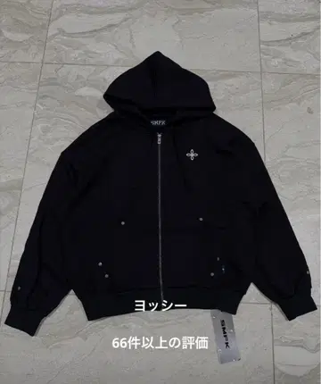 SMFK 나침반 크로스 이터널 집업 후드티 블랙 S