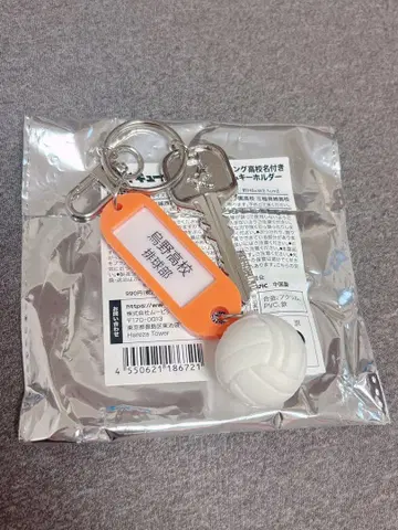 하이큐 트레이딩 고교명 부착 열쇠고리 카라스노