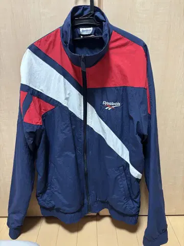 Reebok Classic 나일론 자켓 네이비/레드
