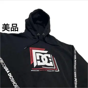 디시 슈즈 후드티 풀오버 후드티 빅 로고 블랙 L