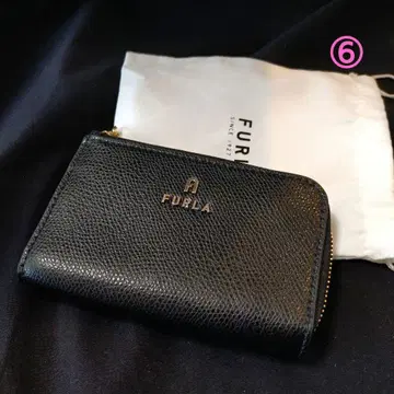 FURLA 블랙 가죽 키케이스