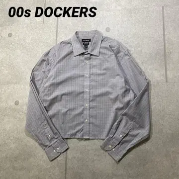 짧은 기장 숏 기장 00's DOCKERS 다커스 긴팔 셔츠 남성용 L