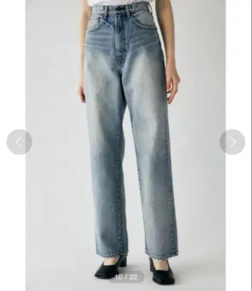 moussy 데님 팬츠 HW DAMAGE LOOSE STRAIGHT 25