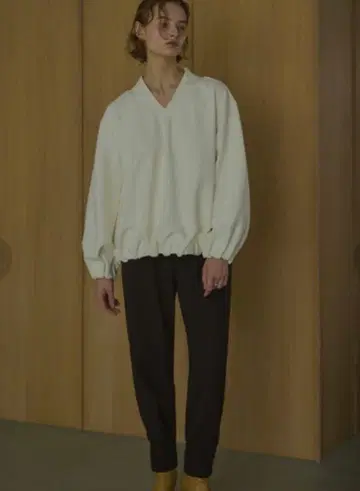 manof CARD BOARD HEM GATHER TOPS