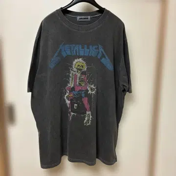 Metallica 그래픽 T셔츠 구제 의류