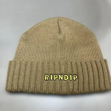 미사용 새상품 RIPNDIP 아크릴 비니 리펀딥 베이지