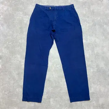 giab's ARCHIVIO PUCCINI 린넨 혼방 슬랙스 블루