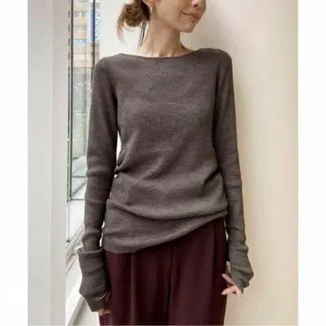 새상품급 라빠르망 두지엠 클라세 RibKnit 그레이지