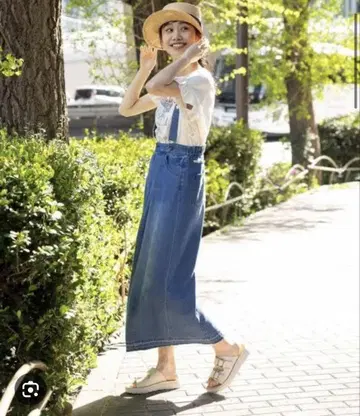 niko and - JEANS 2024SS] 서스펜더 에그 스커트 L