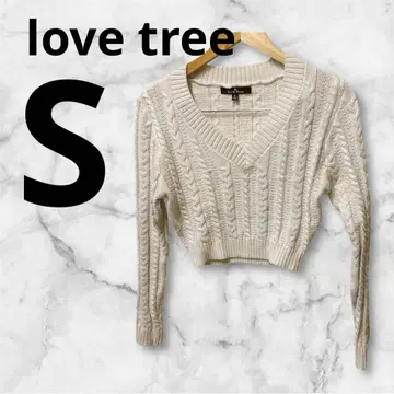 love tree 아이보리 V넥 스웨터 S 사이즈