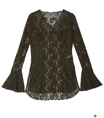 COMBINATION LACE TOP 카키