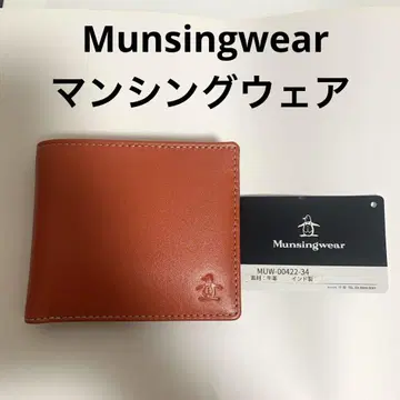 [ 새상품 ] Munsingwear 먼싱웨어, 접이식 지갑, 오렌지 H