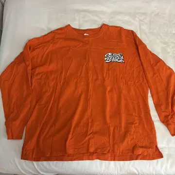 SUPER BEAVER 오렌지 긴팔 T셔츠 M 사이즈 롱T