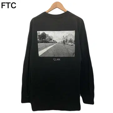 FTC 포토 프린트 스케이트보드 긴팔 티셔츠 롱티 블랙 스트릿