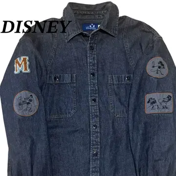 DISNEY 디즈니 블랙 데님 자켓 빈티지 미키