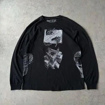 M.C. ESCHER 에셔 롱T 블랙