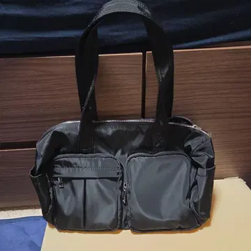 DISCOAT 블랙 토트백