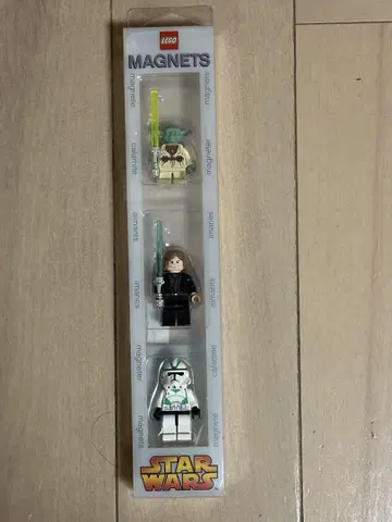 컨디션 최상 LEGO 스타 워즈 마그넷 4체 세트