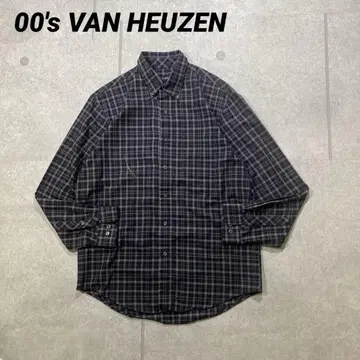y2k archive grunge 00s VAN HEUZEN 긴팔 체크