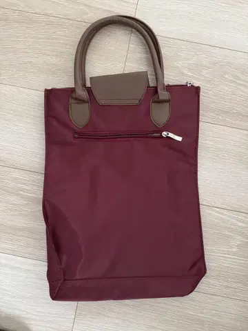 버건디 나일론 비즈니스 백