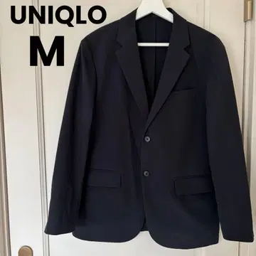 UNIQLO 칸도 자켓 네이비 M 울트라 라이트 코튼 라이크
