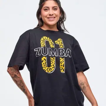 [ 새상품 ] ZUMBA 정품 T셔츠 블랙