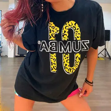 [ 새상품 ] ZUMBA 정품 T셔츠 블랙