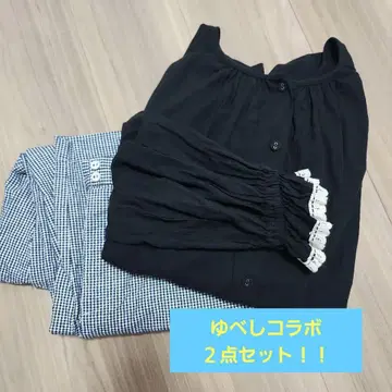 유베시 콜라보 더블 버튼 스트레이트 팬츠, 탈부착 카라 블라우스 2세트!