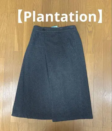 [ Plantation ] 브라운/울 스커트
