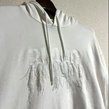 더블렛 16ss BLANC 프린지 후드티