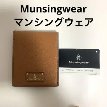 [새상품] Munsingwear 먼싱웨어 접이식 지갑, 라이트 브라운 H