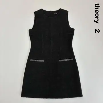 theory 띠어리 더블 부클레 슬리브리스 코트니 원피스 2
