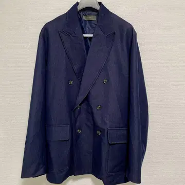 CLEL Natural Chambray 더블 브레스트 자켓 M 사이즈