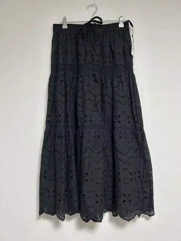 택 포함 새상품 면 100 레이스 컷 블랙스 카트