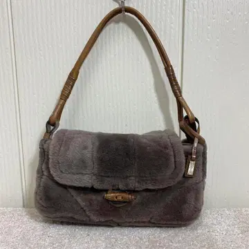 긴자 카네마츠 양가죽 무스탕 원숄더백 숄더