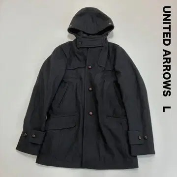 UNITED ARROWS 유나이티드 애로우즈 후디 멜톤 코트 L