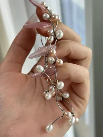 [ 새상품급 silver925 ] 진주 디자인 목걸이