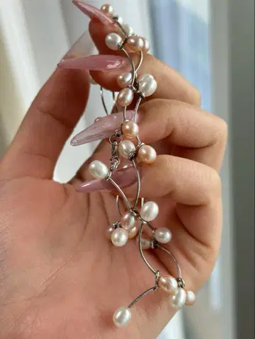 [ 새상품급 silver925 ] 진주 디자인 목걸이