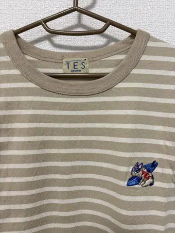 TES 보더 반팔 T셔츠