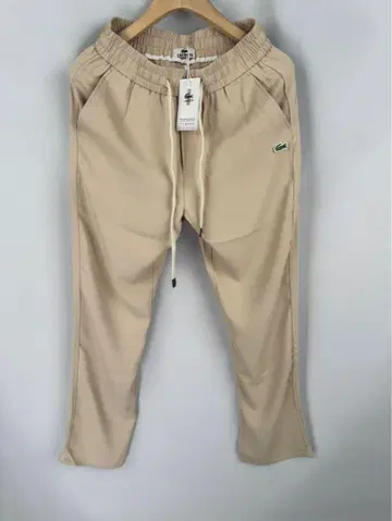 LACOSTE 베이지 조거 팬츠 M