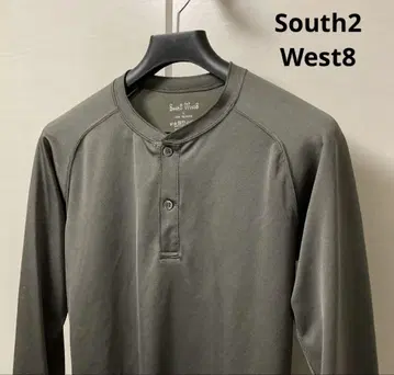 South2 West8 사우스투웨스트에이트 하프 버튼 긴팔 남성용 S