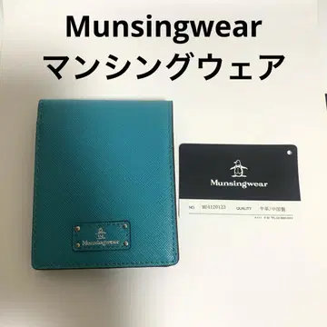 [새상품] Munsingwear 먼싱웨어, 접이식 지갑, 터콰이즈 H