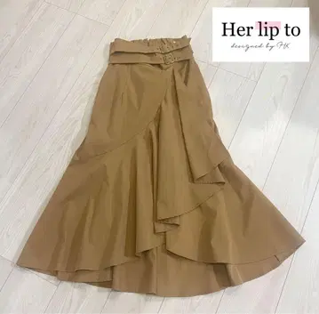 herlipto 랩스커트 더블 벨트 머메이드