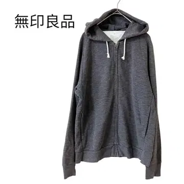 [무인양품] MUJI 여성용 풀 집업 후드티 그레이 지퍼 가을/겨울