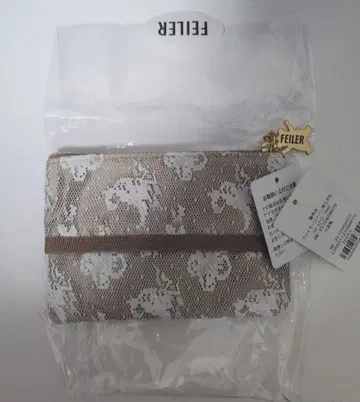 새상품 FEILER 하이디 레이스 패턴 메쉬 파우치