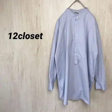 12closet 밴드 카라 셔츠