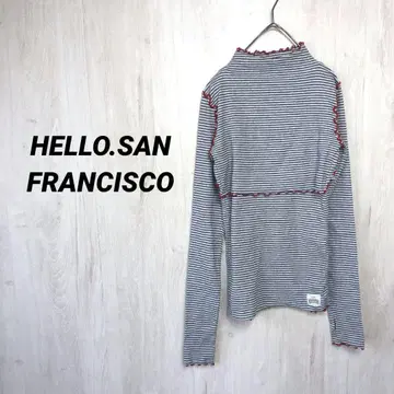 HELLO.SANFRANCISCO 멀티 웨이 멜로우 보더 상의