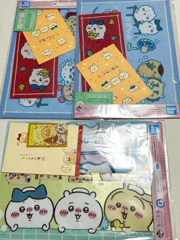 치이카와 제일복권 G상 문구류 클리어 파일 3개