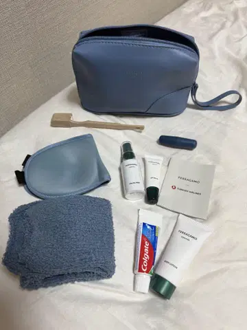 [ 미사용 ] 페라가모 파우치 터키쉬 에어라인즈 비즈니스 클래스 어메니티
