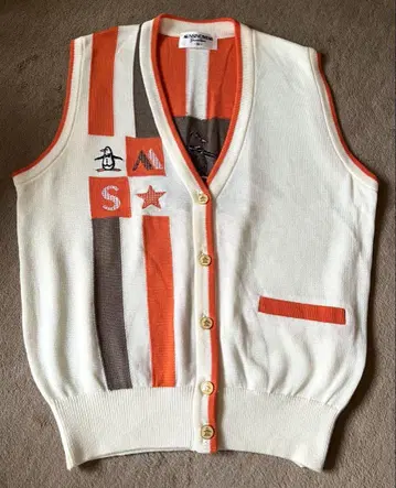 MUNSING WEAR 골프웨어 펭귄 니트 베스트 M